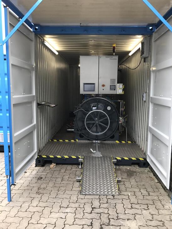 Containerlösung Autoklav